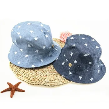 Fete Pălării De Bumbac Moale Copil De Vara Pălărie De Soare Pentru Baieti Fete Găleată Pălărie Denim De Bumbac Pentru Copii Copilul Tractor Capac
