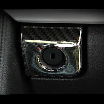Fibra de Carbon Copilot Cutie de Depozitare Butoane de Comutare Capacul Panoului de Trim 2 buc Pentru Ford Mustang-2017 Car Styling Interior Modificat