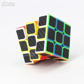 Fibra de Carbon Cub Magic 3x3x3 Viteza Cub 3x3 Moyu Cube Joc de Puzzle Neo Cubo Magico Jucarii Pentru Copii