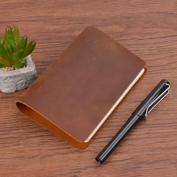 Fierbinte De Vânzare De Afaceri Clasic Notebook-Ul A7 Din Piele Acoperă De Frunze Vrac Notebook Jurnal De Călătorie Jurnal De Schite Planificator