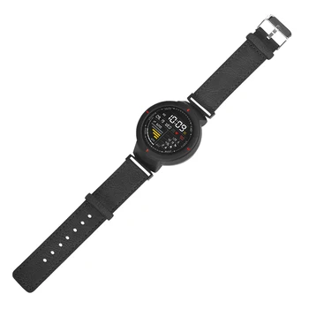 FIFATA Smartwatch Banda Curea din Piele Pentru Huami Amazfit Punctul 3 Smart Fitness Watchband de Afaceri Brățară Ceas Inteligent Accesorii