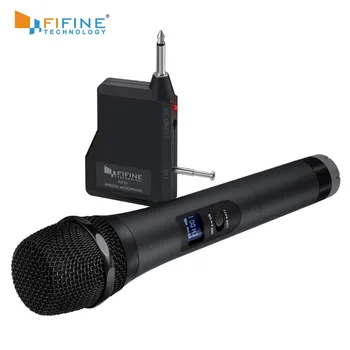 FIFINE 20 de Canale UHF Portabile Microfon Dinamic microfon fără Fir de Sistem pentru Karaoke & Petrecerile Peste Mixer,statie, etc