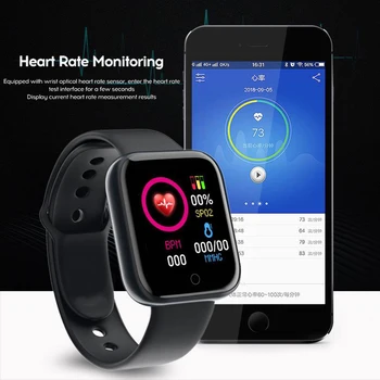 Fitness Ceas Digital Inteligent Bărbați Femei Exercitarea Metru Pas Heart Rate Monitor Somn SMS App vă Anunță Bluetooth Pentru IPhone, Android
