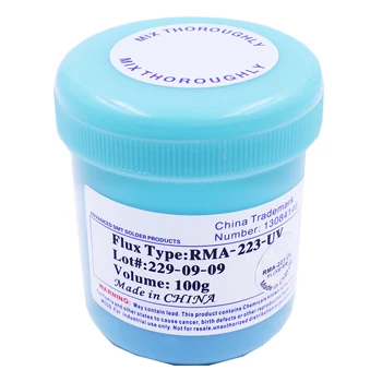 Flux de lipire RMA-223-UV 100 g BGA PCB Nu-Curat Pasta de Lipit SMD Lipit de Grăsime Flux Reballing Rework Reparații RMA 223