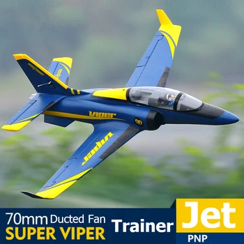 FMS RC Avion 70mm Super Viper Ventilator FED Jet Trainer 6S 6CH se Retrage cu Clape PNP EPO Model Hobby Avion Avion Avion
