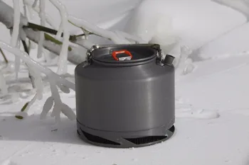 Foc de Arțar FMC-XT2 Portabil din Aluminiu de 1,5 L Colectare de Căldură Schimbător de Ceainic Ceai Ibric de Cafea în aer liber, Camping, Picnic Vase