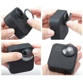 Folie de protectie + Protecție Capacul Obiectivului pentru GoPro Max Protector din Sticla Temperata