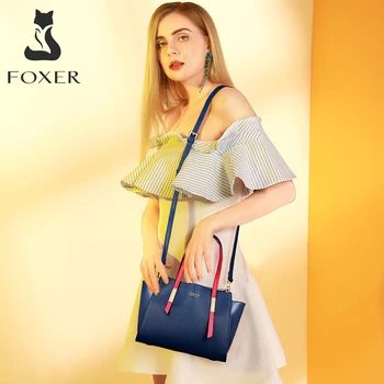 FOXER Brand Nou Design Feminin Occident Stil Tote Femeile de Înaltă Calitate Saci de Umăr Doamna de Moda Trapez Genți de mână și Geanta Crossbody