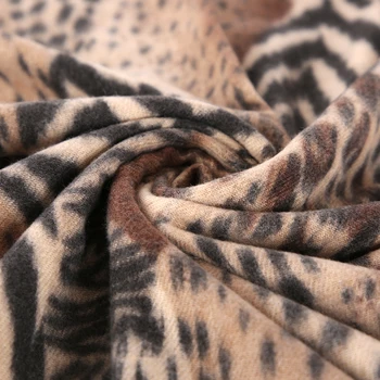 FOXMOTHER Iarna Leopard Zebra Animal Print Marame Hijab Folie de Cald Ciucure Eșarfe Cașmir Foulard Femme 2020 Șal Pashmina