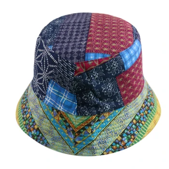 FOXMOTHER Noi Casquette 2020 Moda Soarele de Vară Stil Național Geometrice Găleată Pălării Pescar Capace Gorras Mens