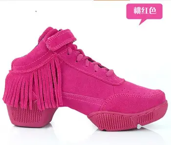 Fringe Dans Pantofi Pentru Femei Adidas Jazz Hiphop De Dans Salsa Adidasi Pentru Femei Din Piele Sport Street Dance Hip Hop Pantofi
