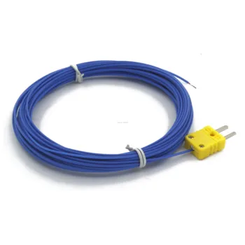 FTARW02 tip K 10m PTEE cablu de sârmă cap plug conexiune termocuplu senzor de temperatură