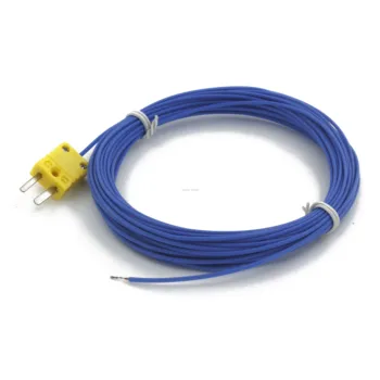 FTARW02 tip K 10m PTEE cablu de sârmă cap plug conexiune termocuplu senzor de temperatură