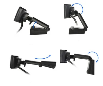 Full HD 1080P Webcam Camera la Computer prin USB Webcam Digital, Web Cam Cu Micphone Pentru Laptop, Desktop PC, Tableta, aparat de Fotografiat Rotativ