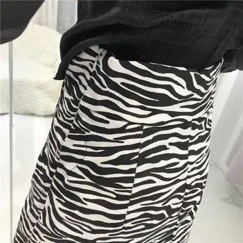 Fuste Femei a-line Mini Zebra Model Șic Strada Hip-fusta Sexy Uri de Moda Ulzzang Epocă Femei Elegante Faldas Chic Casual