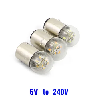 G18 R5w Lumini Led 6V 12v 24V 48V becuri Echipamente Indicator SMD 3014 12 Led-uri de Semnal, Lampa Spate Bec, Lampa