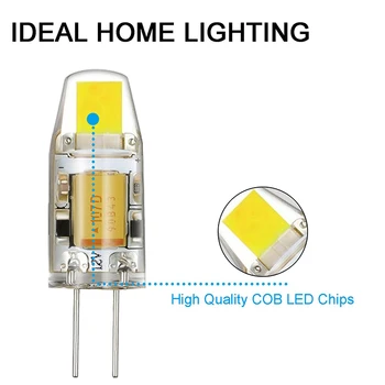 G4 LED COB Bec 12V 3W/6W Cald/Alb Rece 360 Fascicul de Unghiul Candelabru Lumina Înlocui 20W Lampa cu Halogen 40W