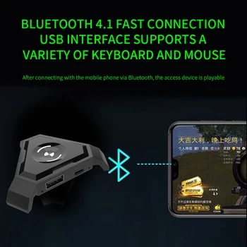 Gamepad Pubg Mobil Bluetooth 4.1, Android PUBG Controlor Controlor Mobil Gaming Keyboard Mouse-ul Converter Pentru IOS iPad la PC
