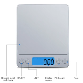 GASON Z1s de Buzunar Digital Scale Mini Bucătărie din Oțel Inoxidabil de Precizie Bijuterii Electronice Echilibru Greutate Grame de Aur (500gx0.01g)