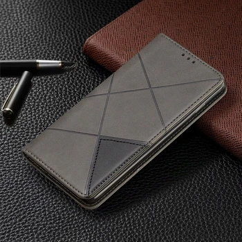 Geometrice din Piele Flip case Pentru Samsung Galaxy Note 10 S9 S10 S20 Plus J4 J6 A71 A10S A20S A10E A20E A30 A40 A50 Acoperi PU Portofel