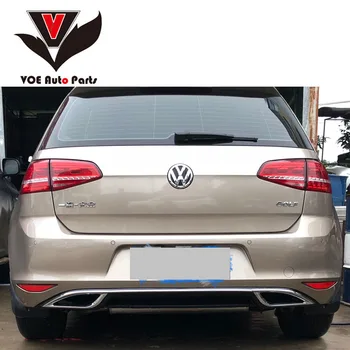 Golf 7 Bara Spate Spoiler Spate cu Difuzor de Buze Protector pentru Volkswagen Golf 7 2013-2019