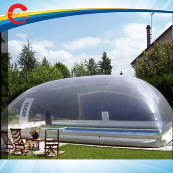 Gratuit de transport maritim de aer la ușă!gigant în aer liber, transparent piscina gonflabila capac, transparent piscina gonflabila bubble dome cort