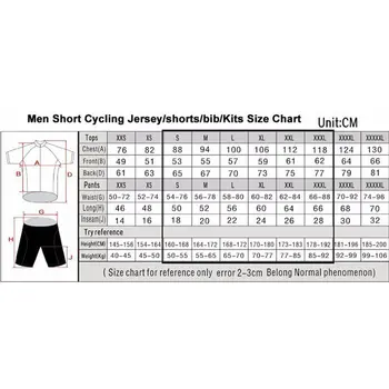Gratuit Vigoare mens echipă profesionistă de ciclism îmbrăcăminte maneci scurte jersey seturi de vară roupa ciclismo mailllot salopete pad gel de pantaloni scurți de biciclete costum