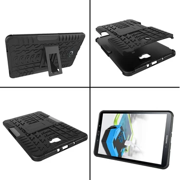 Greu PC + TPU Moale Tableta Armura Caz pentru Samsung Galaxy Tab Un A6 10.1