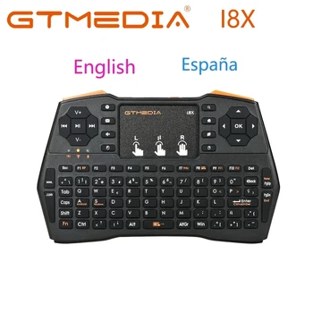 GTMEDIA Original i8X engleză Spania Versiune i8+ 2.4 GHz Tastatura Wireless Air Mouse, Touchpad-ul Portabil pentru Android TV BOX, Mini PC-ul