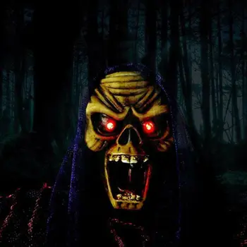 Halloween Agățat Craniu Fantomă Decor Petrecere De Groază Halloween Fantoma Recuzită Schelet De Control Vocal