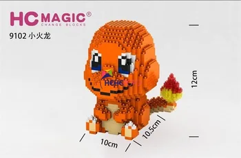 HC Magic Diamond Blocuri Jucării de Desene animate Micro Cărămizi Charmander Anime Jucărie Licitație Cifrele Copii Drăguț Cadou de Ziua