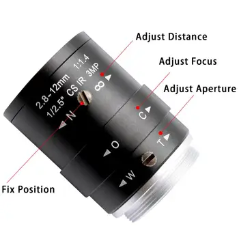 HD CS Mount Manual Focală a Obiectivului pentru ELP aparat de Fotografiat USB