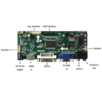 HDMI DVI VGA LCD Controller Driver Bord Kit Pentru 14.0 inch LTN140AT22 N140B6-L02 1366x768 Panou