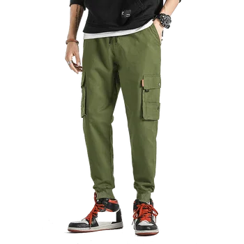 HIP HOP Streetwear Sport 2020 Primavara Toamna Harem Rock Cargo Barbati Negru Pantaloni Verzi Moda Joggeri Casual Pantaloni Skateboard