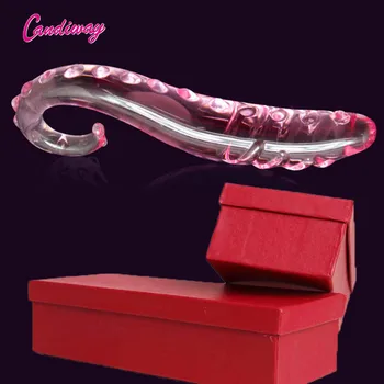 Hipocampus Forma de Culoare Roz Anal Glass Dildo Butt Plug Sex Femei Jucării pentru Adulți Produse pentru Femei Masturbare