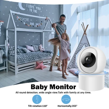 HiSMAHO 1080P Mini Camera IP WiFi CCTV mart Acasă Seurity Camera de Interior Baby Monitor Video de Supraveghere de Securitate de Urmărire Automată