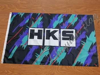 HKS pavilion 90x150cm cu 100D Poliester custom print digital singură parte banner
