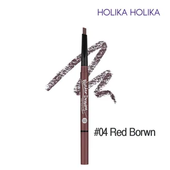 Holika Holika Întreb Desen 24HR Auto Spranceana 1buc Impermeabil Creion Sprancene Enhancer Perie Mai bun Coreea de produse Cosmetice