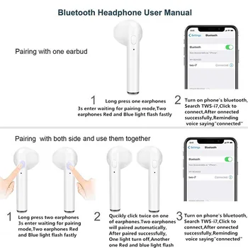 I7s TWS Căști Bluetooth Mini Sport Căști Impermeabil Pavilioane Muzica Căști Pentru Huawei Iphone Xiaomi Căști fără Fir