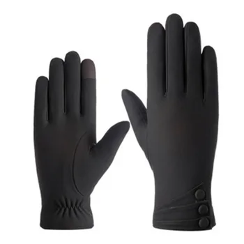 Iarna femei Deget plin manusi de iarna pentru Femeie touch ecran mănuși de cald Windproof piele de căprioară îngroșarea ciclism conducere manusi E73