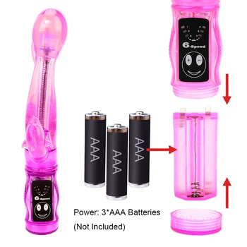 IKOKY Dildo Vibrator pentru Clitoris Vagin Stimulator Penis artificial Vibratoare Jucarii Sexuale pentru Femei Triple Vibrații G-spot Masaj