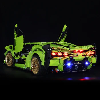 Iluminat cu LED Kit pentru lego 42115 Lamborghini SIAN FKP37 (Doar LED-uri de Lumină, Nici un Bloc de Kit)