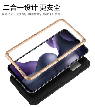 Imatch Aluminiu Metal Silicon rezistent la Șocuri Caz Acoperire Pentru Xiaomi Mi 10t / Mi 10t Lite Murdărie Șoc Dovada Caz Acoperire