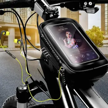 Impermeabil Sac Biciclete Cadru Sus Fata Tub Sac de Ciclism Reflectorizante 6.5 în Caz de Telefon Touchscreen Sac de Biciclete MTB Accesorii