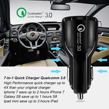 Incarcator auto Quick Charge 3.0 USB Pentru Mitsubishi Outlander Lancer 10 9 Galant ASX Pajero Sport L200 Colt Carisma Accesorii