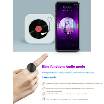 Inel de Control de la Distanță Bluetooth Degetul Ușor R51 Portabil la Modă Durabil pentru iOS, Android Telefon, TV Aprovizionare