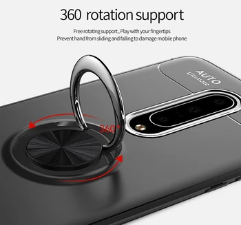 Inel metalic Suport Înapoi Acoperă Cazurile Pentru Redmi Nota 8 Pro TPU Moale Protector Xiaomi Redmi Notă 8T 10 Pro 9 8 9 7 7 Max Cazul