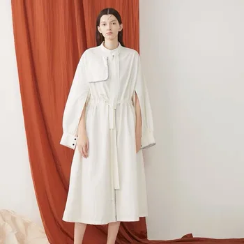 IRINAY118 2019 Primavara-Vara Noua Colectie de design original supradimensionate lung trenci tip femei rochie lungă
