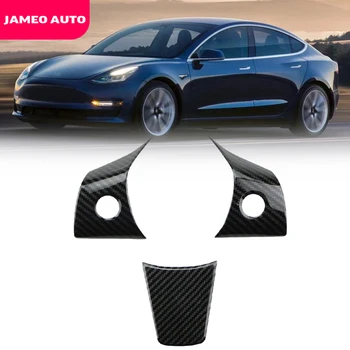 Jameo Auto Styling Volan Tapiterie Acoperire Decorare Autocolant Caz pentru Tesla Model3 Model 3 2016 2017 2018 2019 2020