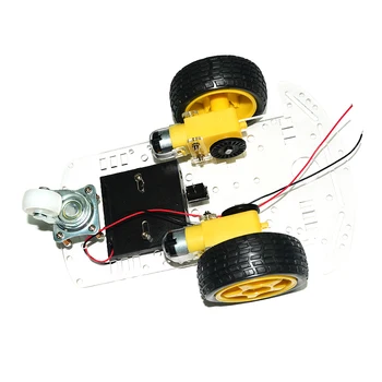 Javino Motor Robot Inteligent Auto Chassis Kit Viteză Encoder Cutie Baterie 2WD Pentru Arduino Transport Gratuit